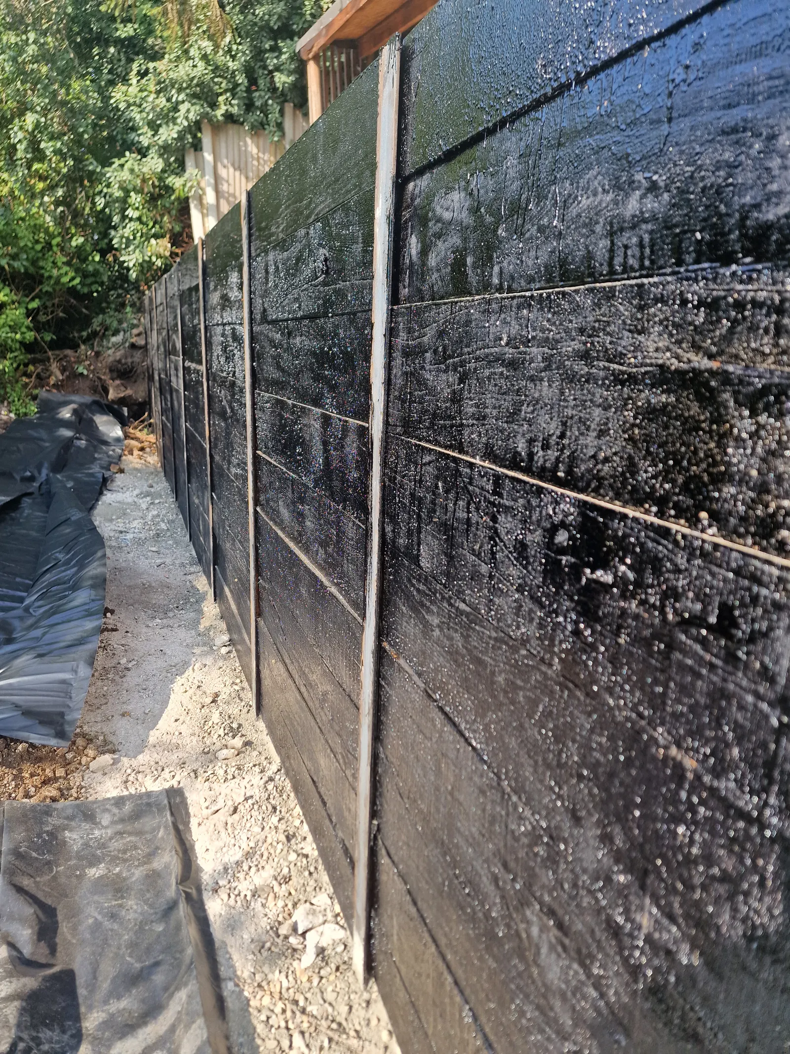 Retaining and garden wall project by DJG Groundworks & Landscaping