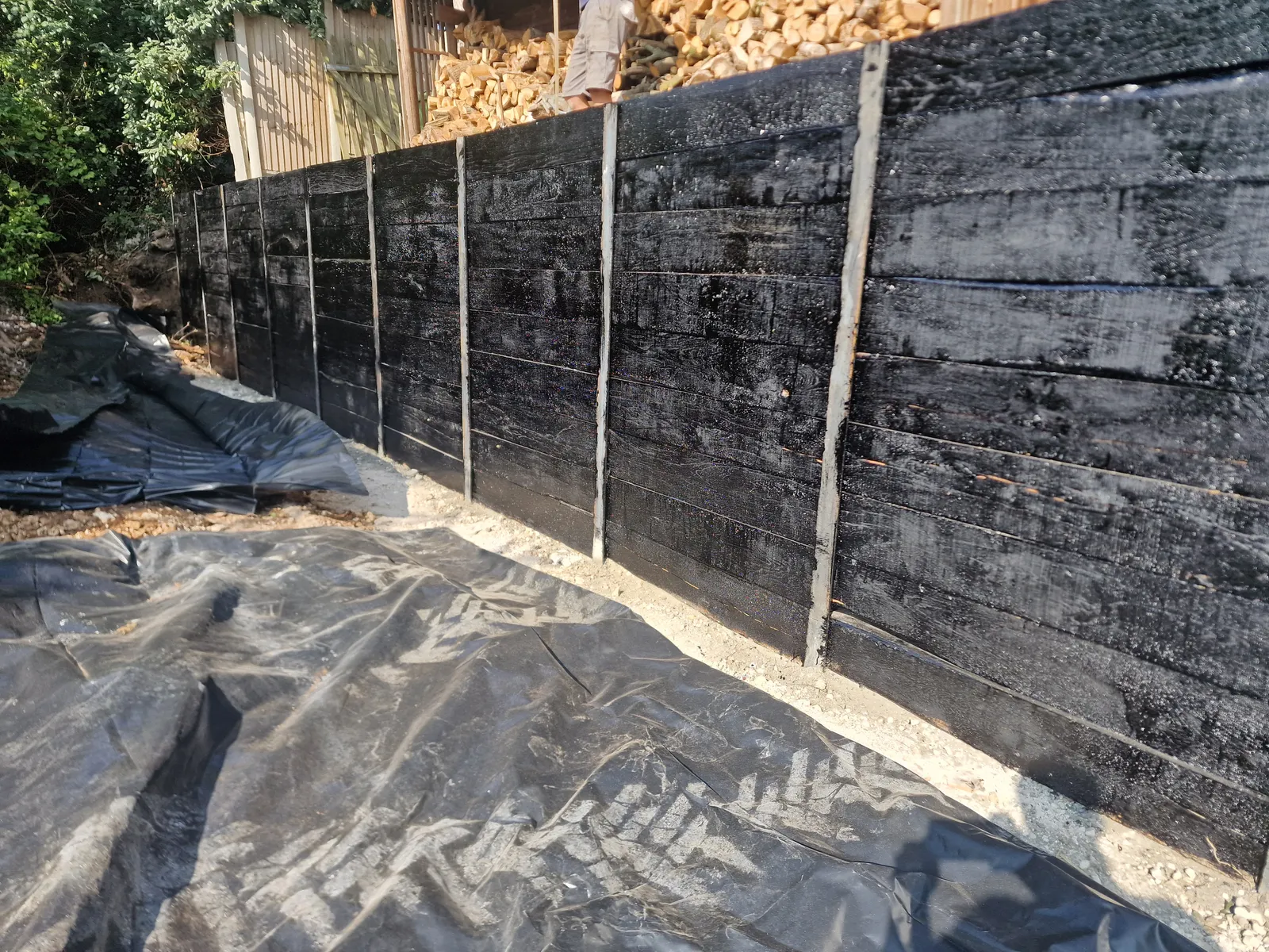Retaining and garden wall project by DJG Groundworks & Landscaping