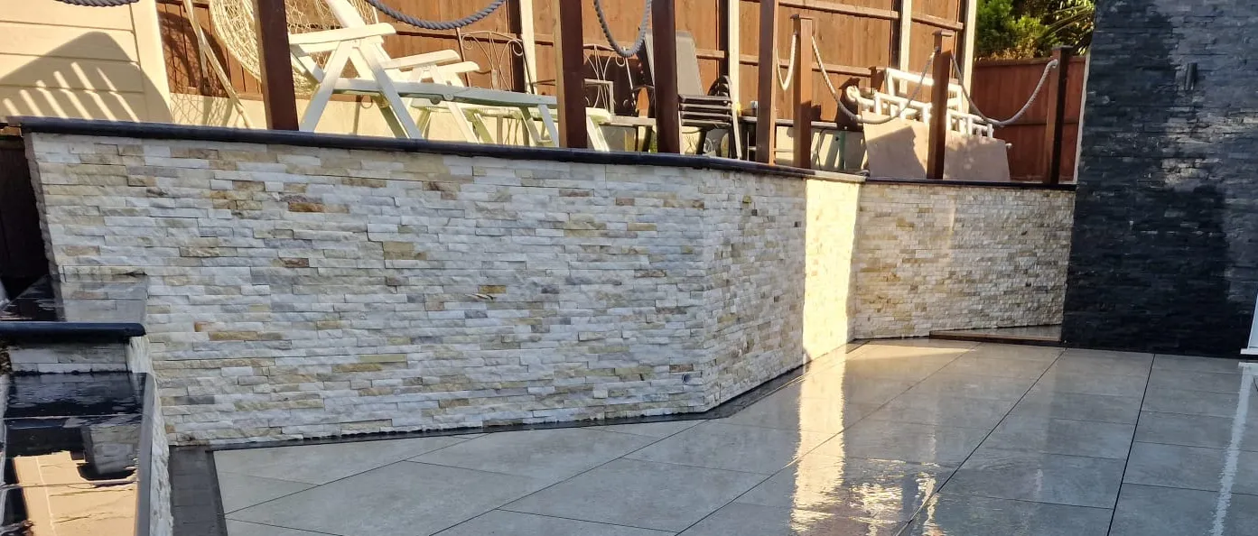 Retaining and garden wall project by DJG Groundworks & Landscaping