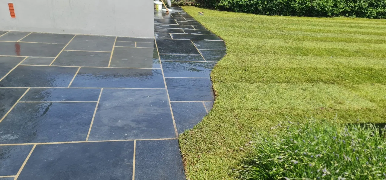 Garden and patio transformation by DJG Groundworks & Landscaping