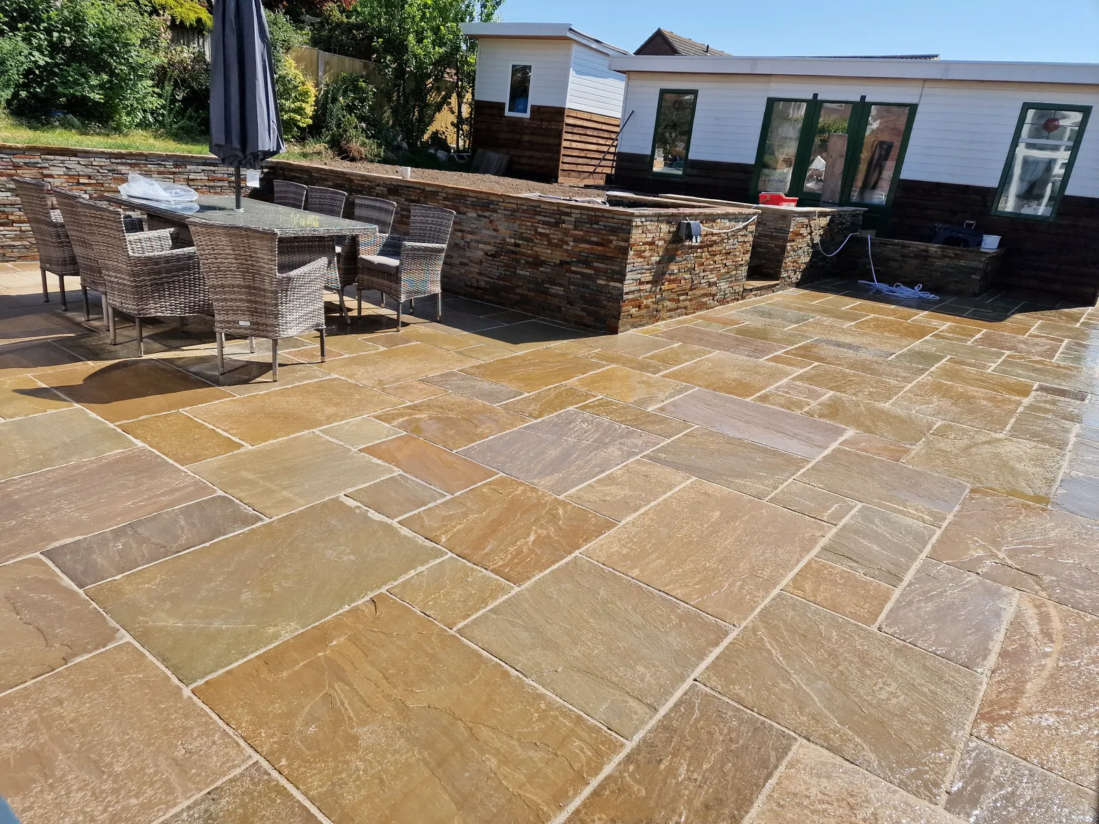 Garden and patio transformation by DJG Groundworks & Landscaping