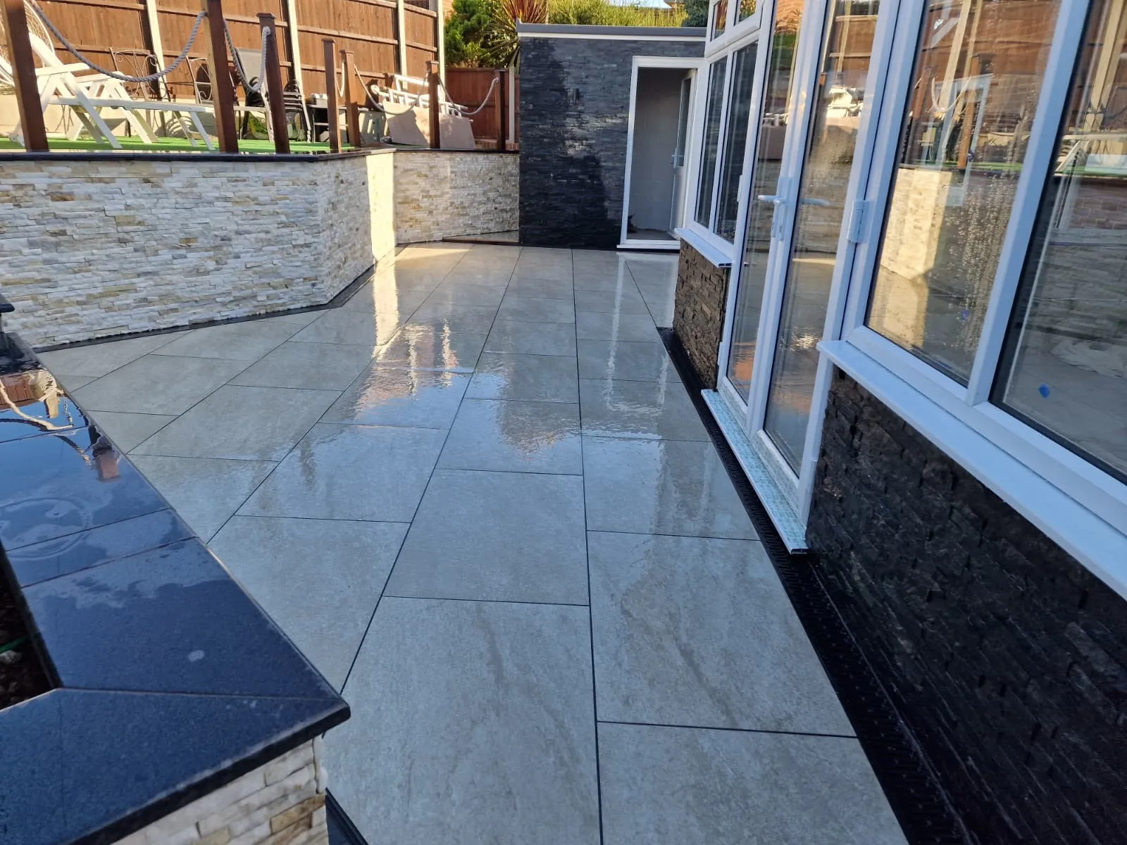 Garden and patio transformation by DJG Groundworks & Landscaping